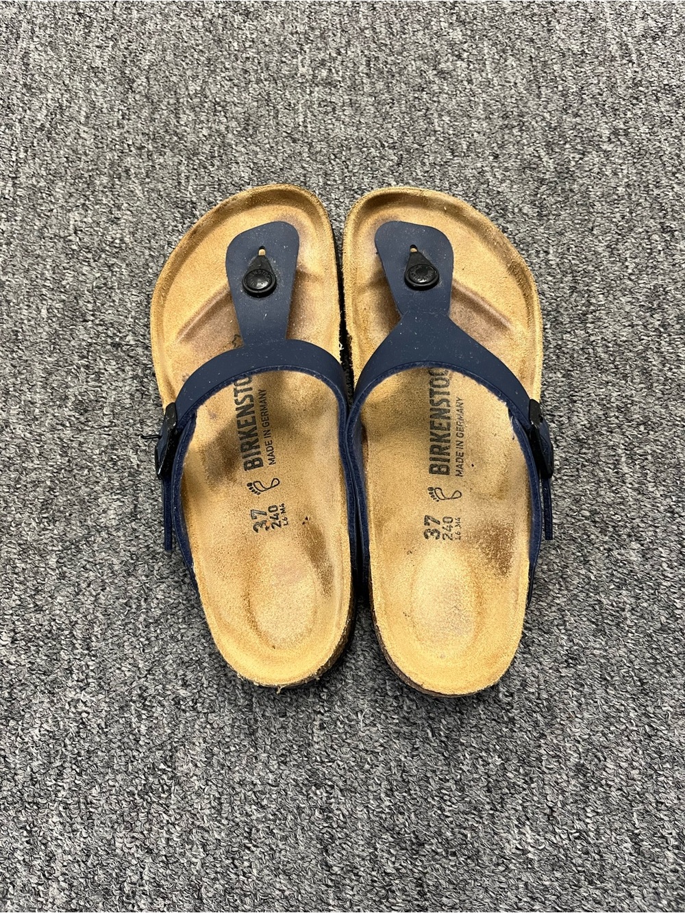 Birkenstock Navy Blue Gizeh Sandals